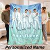 Vlastní jméno Backstreet Boys Flanelová deka Personalizovaný text Měkká deka Postel Pohovka Dárek