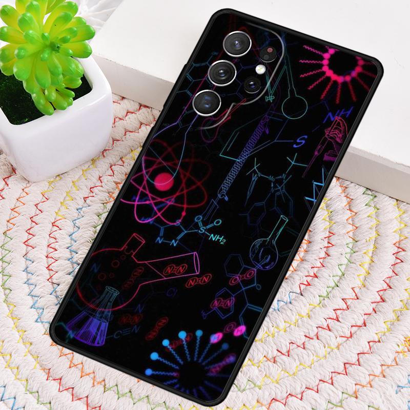 Atom Science Chemistry Phone Case for Samsung Galaxy note 10 pro S26 Ultra S23 S24 FE S25 S21 S22 PLUS shockproof Cove