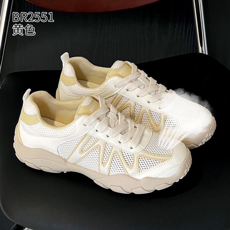 

Platform-soled German training shoes summer new models show small, light and comfortable Forrest Gump casual shoes 35 жёлтый