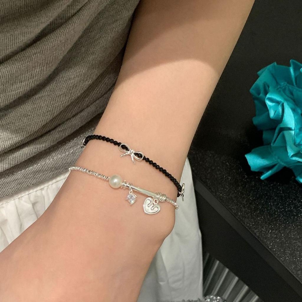 Super Shiny Double Layer Zircon Butterfly Bracelet Light Luxury Simple Fashion Niche Bracelet High-end Versatile New Hand Jewelry