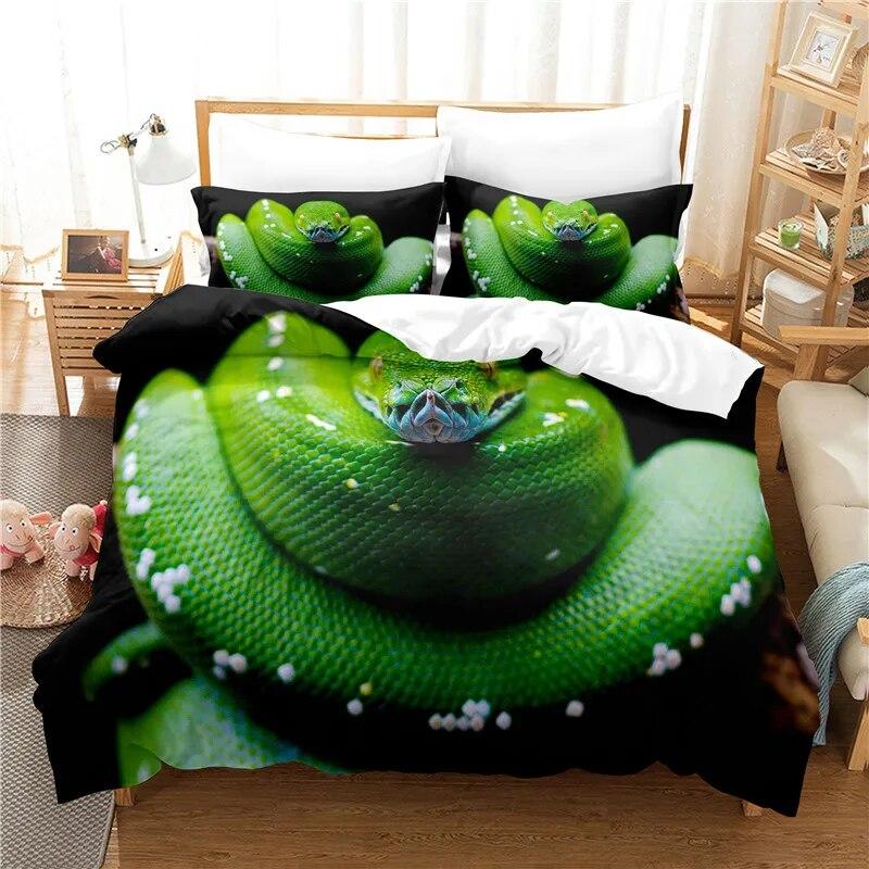 3d Pattern Snake Bedding Set Duvet Cover Set Bedding Digital Printing Bed Linen Queen Size Bedding Set Fashion Design