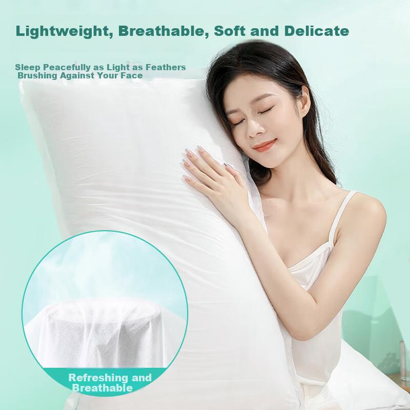 Disposable Four-Piece Bedding Set: Bedsheet, Duvet Cover, Pillowcases for Travel, Hotel, Tourism, Double Bed, Portable