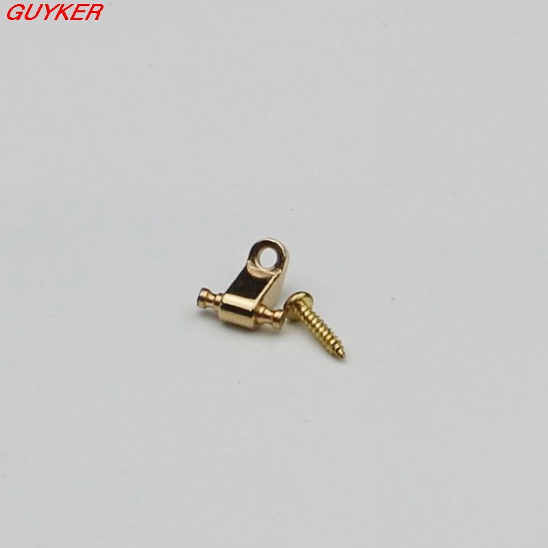 2 Pcs Electric Guitar Roller String Trees String Retainers Chromegoldblackbn