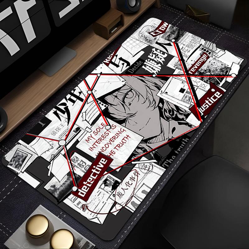 E-sports Mouse Pad Computer Smooth Flexible Rubber P-persona 5 Office Laptop Gamer Computer Keyboard Pad 90x40cm Anime Mosuepad
