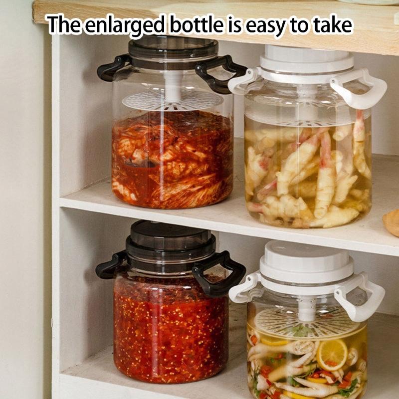 Kitchen Storage Container For Pickle Fermented Foods And Dry Ingredients In Plastic Materials