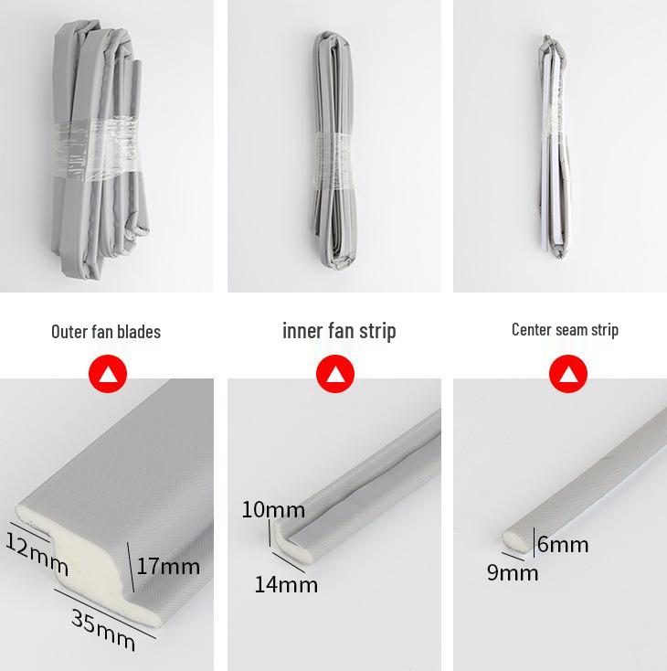 Dinggu Z-type Sliding Window & Door Seal Strip - Soundproof & Windproof for UPVC Windows