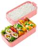 Skater Bento for Made in Sanrio Hello Kitty Flower Wreath Box, 2-Tier, 600ml, Antibacterial, Women, Japan, Design, YZW3AG-A
