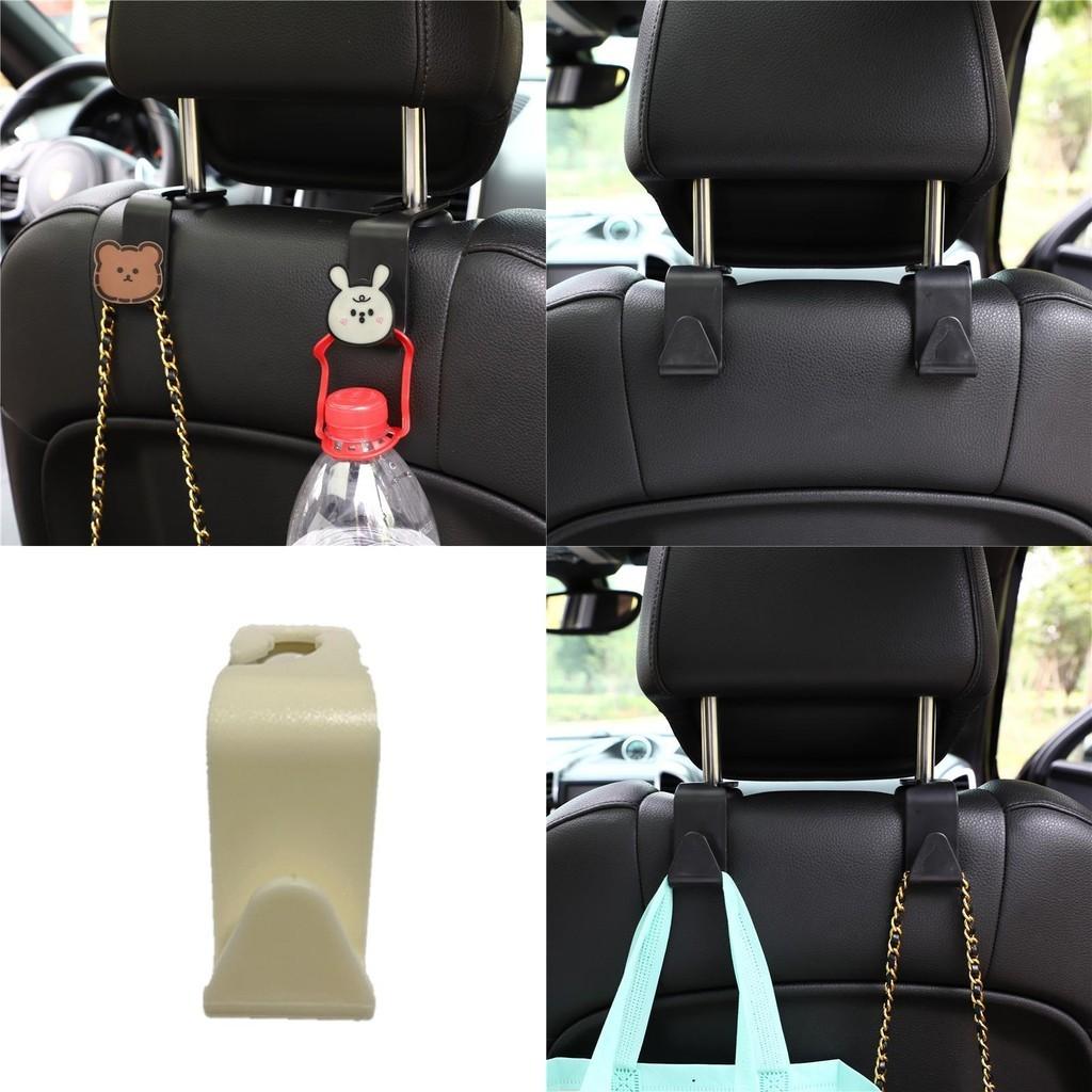 Creative Cartoon Car Headrest Hook Multifunctional Hidden Hook For Car Interior Decoration