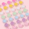 Dripping Oil Transparent Smiley Face Acrylic Beads for DIY Jewelry Accessories