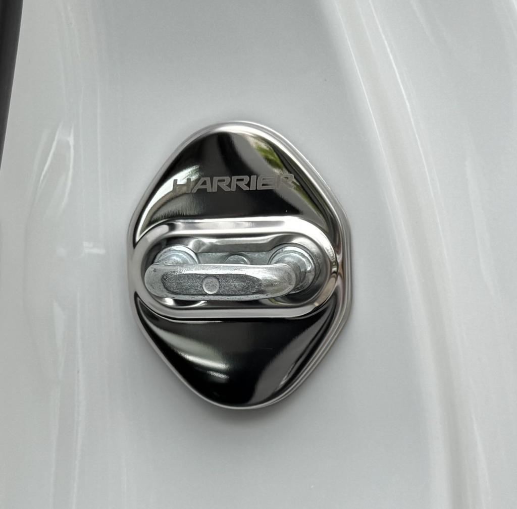 MEKOMEKO Toyota Harrier 80 Series Stryker Door Lock Interior Stainless for Harrier 80 Series 2020 Finish Covers, Chrome-Plated Accessories, Parts,