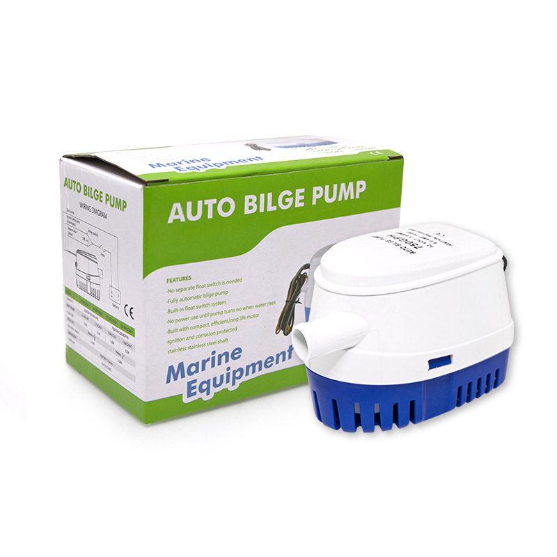 12V Automatische Marine-Bilgenpumpe - Kompakte Tauchwasserpumpe für Yacht/Wohnmobil für niedrige Wasserstände