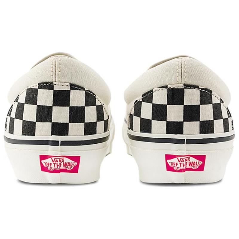 Vans Wsuwane Niskie Buty Skateboardowe Unisex Czarne Białe Trampki VN000CTCKIG