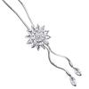 Snowflake tassel long sweater chain women's tide simple and versatile fashion temperament accessories pendant