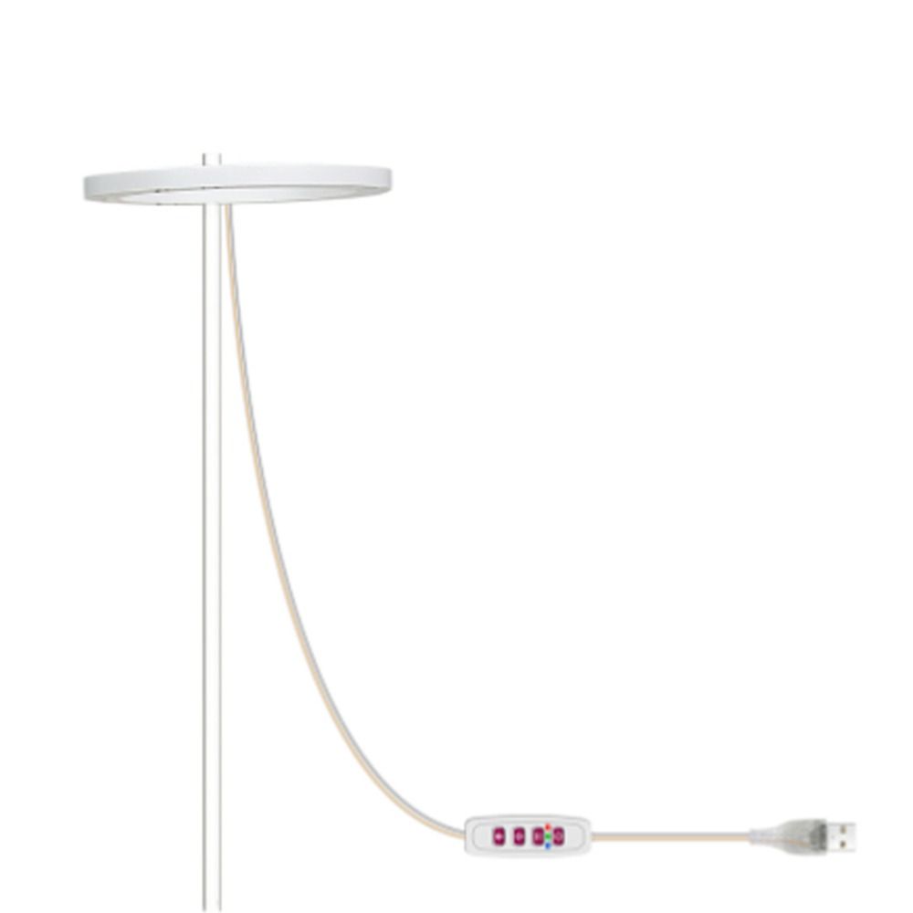 

5 В Полный спектр Цветок для комнатных растений Трава в горшках Кольцевой свет Лампа для выращивания Светодиодный свет Свет для растений purple-one light