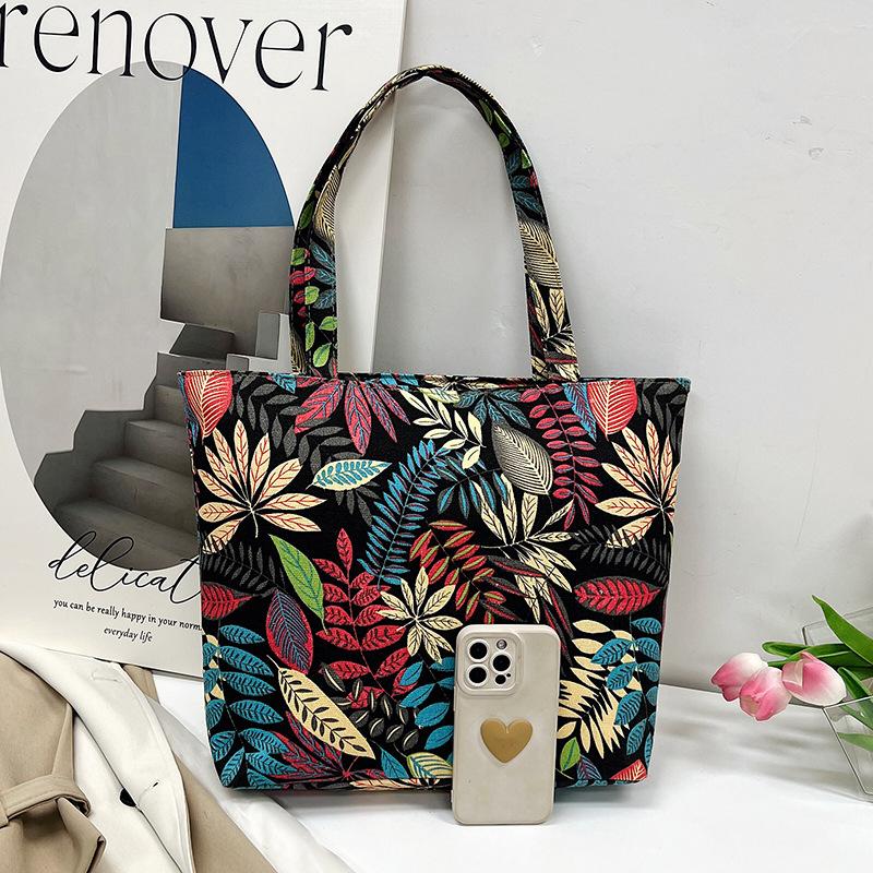 2025 Nouă Modă Stil Etnic Chinezesc Geantă de Umăr pentru Femei Geantă Tote din Pânză de Înaltă Calitate Doamnelor Capacitate Mare Simplă Imprimată Versatilă Clutch Genți de Mână