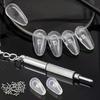 Eyeglasses Nose Pads With Screwdriver DIY Soft Silicone Air Chamber Glasses Replacement Repair Tools Anti-slip Nose Pad Screw
