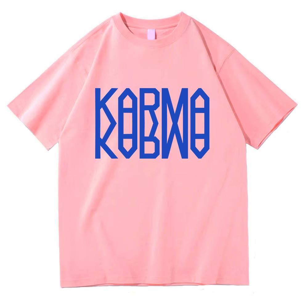 Album KARMA Tshirts 2026 New Song Ceremony Fashion Unisex/Women Clothing Unisex Cotton Short Sleeve Tops Graphic TShirt for Lover