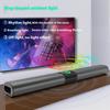 20 Soundbar Wall Mounted Speaker with Rhythm Lighting Thin Design Bluetooth-compatible Speaker Portable Mini Soundbar for Home
