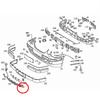 2108850153 2108850253 For Mercedes Benz E-Class W210 E320 E430 E55 1999-2003 2x Car Front Bumper Cover Grilles Fog Light Cover
