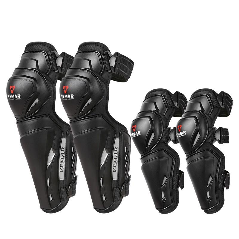 Motorcycle Knee Shin Guards Men Lightweight Breathable Crash Protection Riding Gear All Season