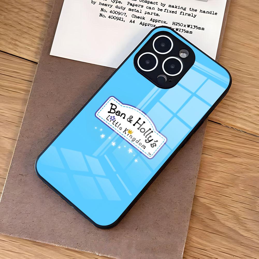Ben And Hollys Little Kingdom Phone Case For IPhone 17 Air 16 E Pro Max 15 14 13 Mini 12 Pro 11 Max Plus Black Glass Cover