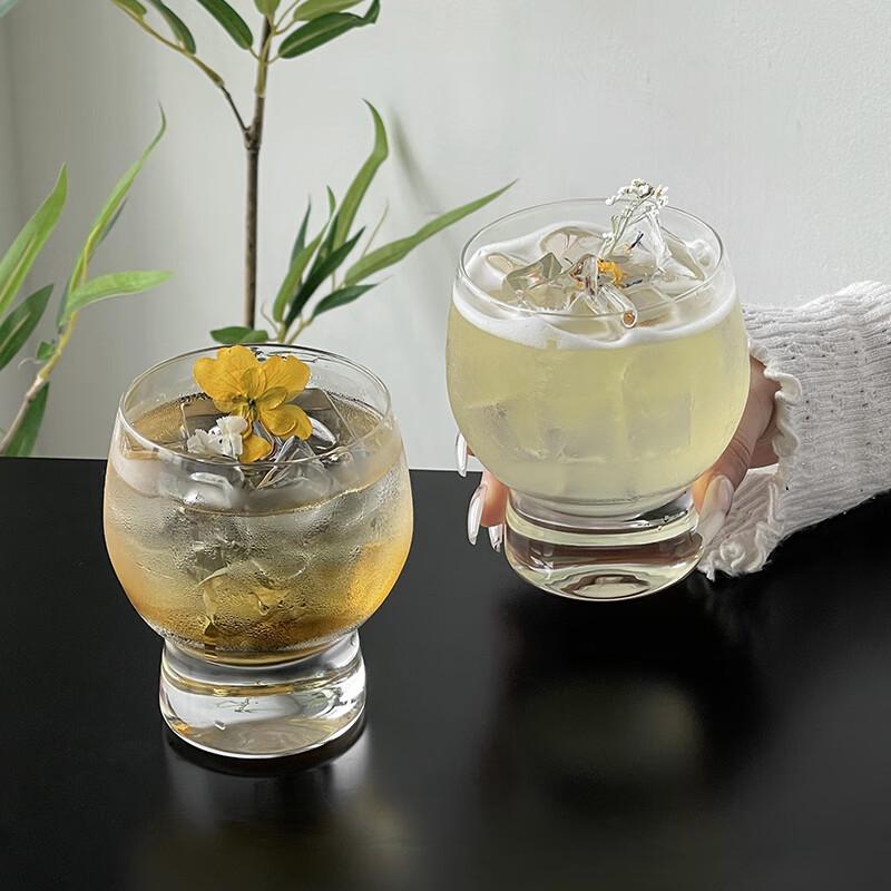 Zhaoran Elevated Transparent Bulging Glass Cup