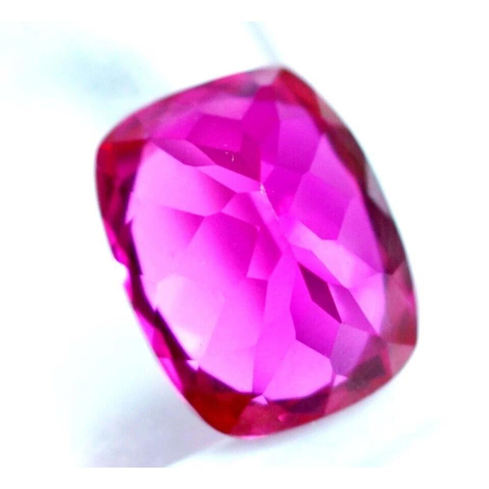 Natural Pink Sapphire Loose Gemstone 13 ct Cushion Cut September Birthstone for Gem Collections