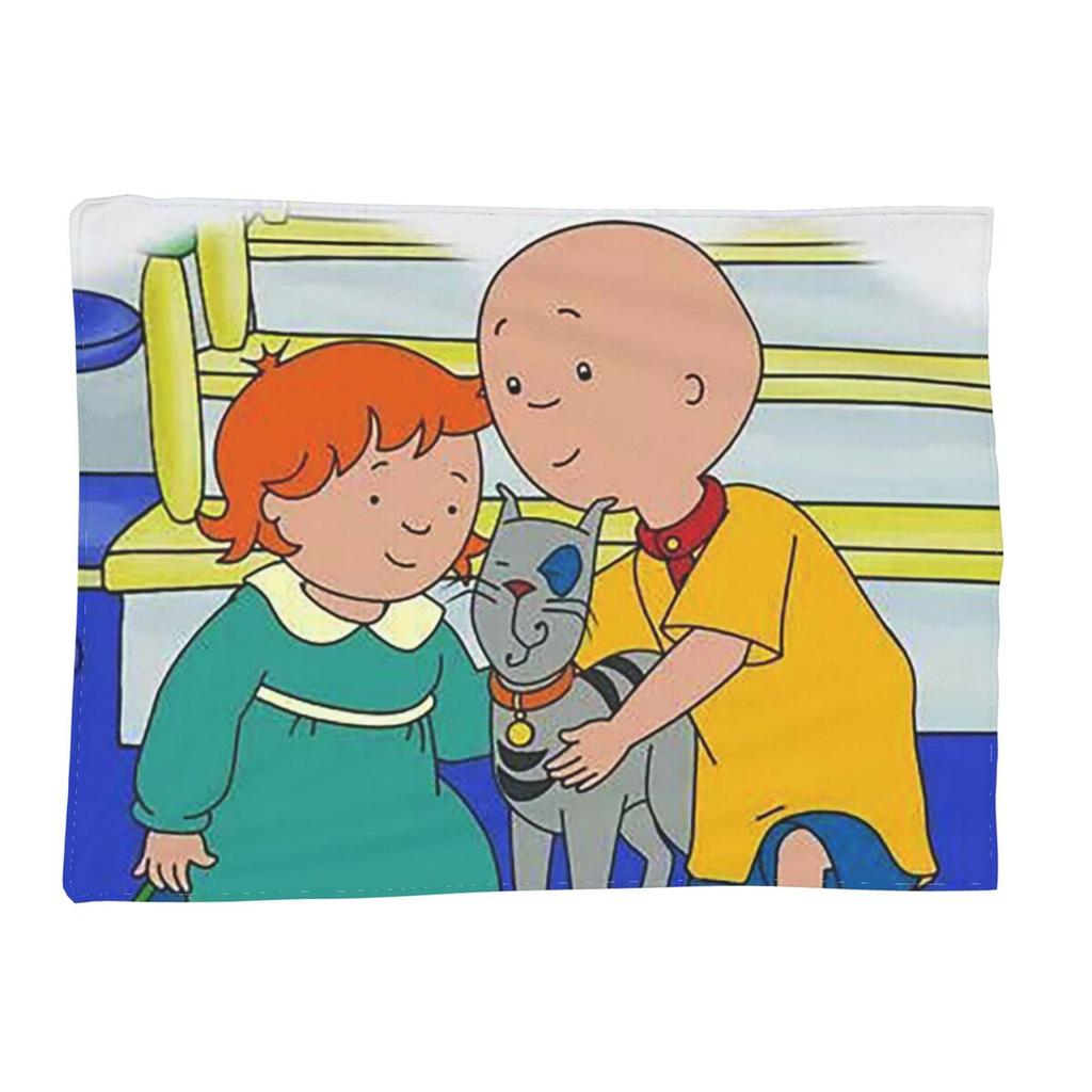 Caillou, Caillou And Dog Blankets Soft Warm Flannel Throw Blanket Plush for Bed Living room Picnic Travel Home Sofa