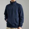 Men S Stand Collar Raglan Sleeve Kangaroo Pocket Casual Hoodie