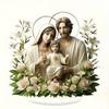 2D Flat Acrylic Holy Home Decoration, Indoor and Outdoor Decoration - No Battery/electricity Required, Free Day Decoration, Shop Decoration,
