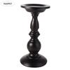 Simple Black Metal Candle Holders Iron Art Stand Vintage Candlestick Retro Candelabra Home Living Room