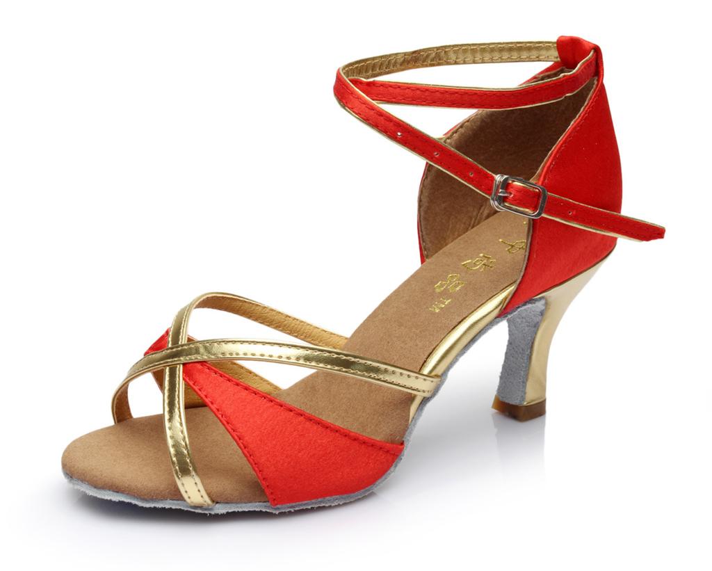 Latin Dance Shoes For Adult Women , Medium,High Heel Soft,Sole Adult Dance Shoes