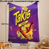 1pz Coperta Morbida in Flanella Stampata Takis Chili Vivace Coperta Ultra Accogliente per Letto, Divano e Viaggio Regalo Perfetto per Compleanno