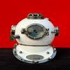 White Scuba Diving Helmet Mark V 45.72 Cm Maritime Ship's Decorative Helmet Best Décor Gift
