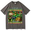 Fuuny T Shirt Frog TShirt Cotton High Quality Print Short Sleeve Positive Cottagecore Oversized Tee Unisex Women Clothes Teenagers