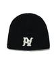 PARTIMENTO Wool Knit Pa Beanie Black