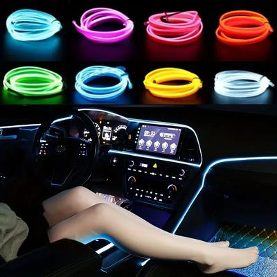 Car Interior LED Lights with Flexible Neon Lights with USB Cigarette Drive 1M/2M/3-4M/5M Hot Style Ambient Led Lights LED Cool