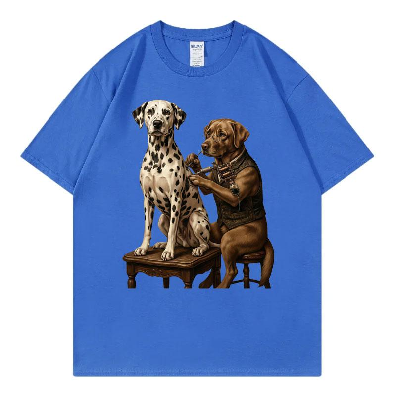 Tattoo Artist Funny Dog Meme Graphic T Shirts Unisex Unisex Fashion Vintage Short Sleeve Tshirts Summer Casual Loose Cotton Tshirt