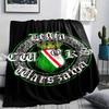 1pc Legia Warsaw Print Flannel Blanket, High quality Comfortable for All Seasons, Home Decor, Warmth and Comfort, Perfect for Christmas Gifts68
