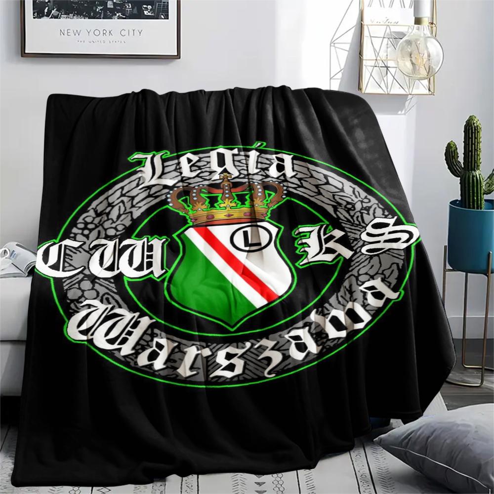 1pc Legia Warsaw Print Flannel Blanket, High quality Comfortable for All Seasons, Home Decor, Warmth and Comfort, Perfect for Christmas Gifts68