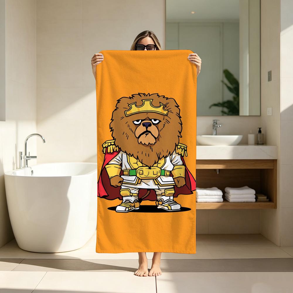 Y2K American Trendy Cartoon Towel Microfiber soft Beach Towel for Travel Fitness Sauna Bathing Camping