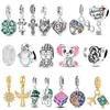 925 Silver Charms Bead Four-Leaf Clover Sun Tree of Life Pendants Fit Original Bracelet DIY Women Gift