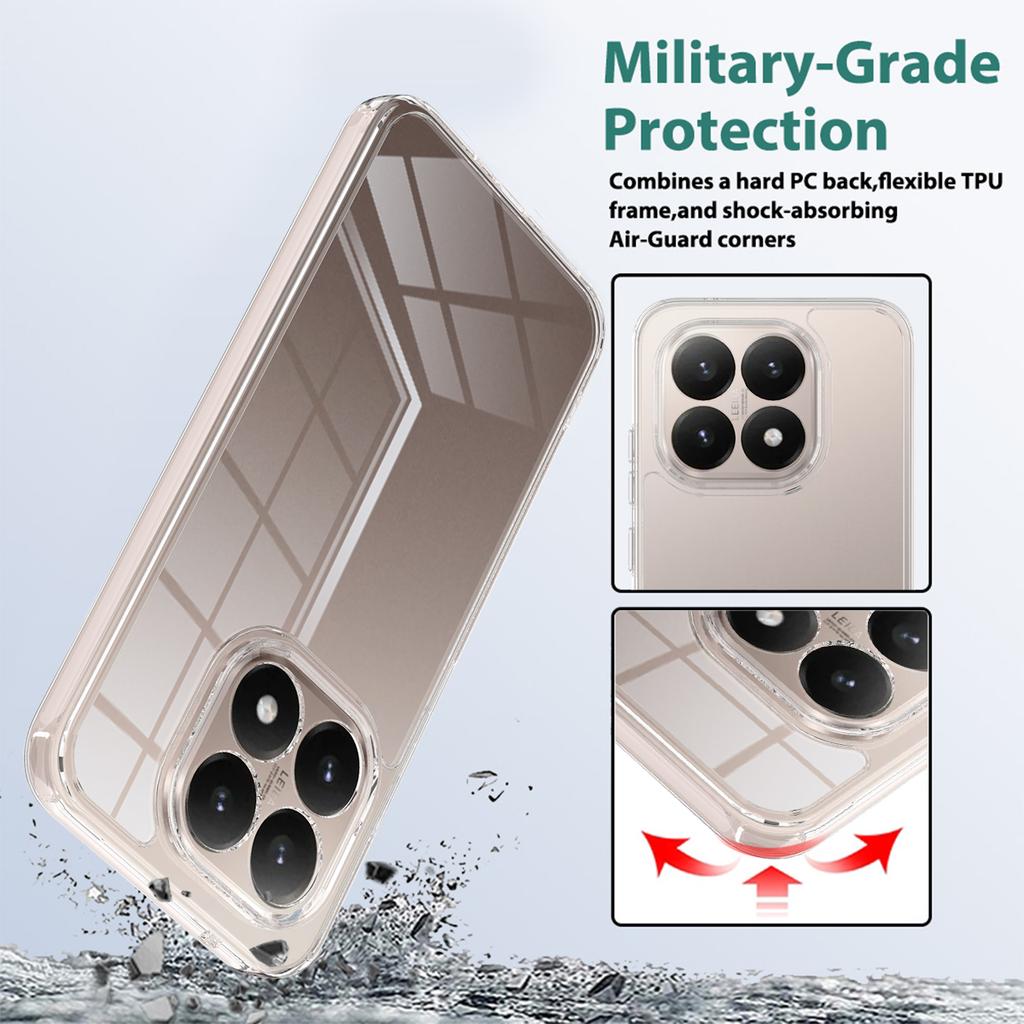For Xiaomi 17 Clear Phone Case TPU+Acrylic Shockproof Phone Back Cover