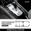 Autocollant en fibre de carbone véritable pour Porsche Panamera 2010 2011 2012 2013 2024 2015 2016 Panneau de commande central de voiture, panneau de vitesse, garniture intérieure