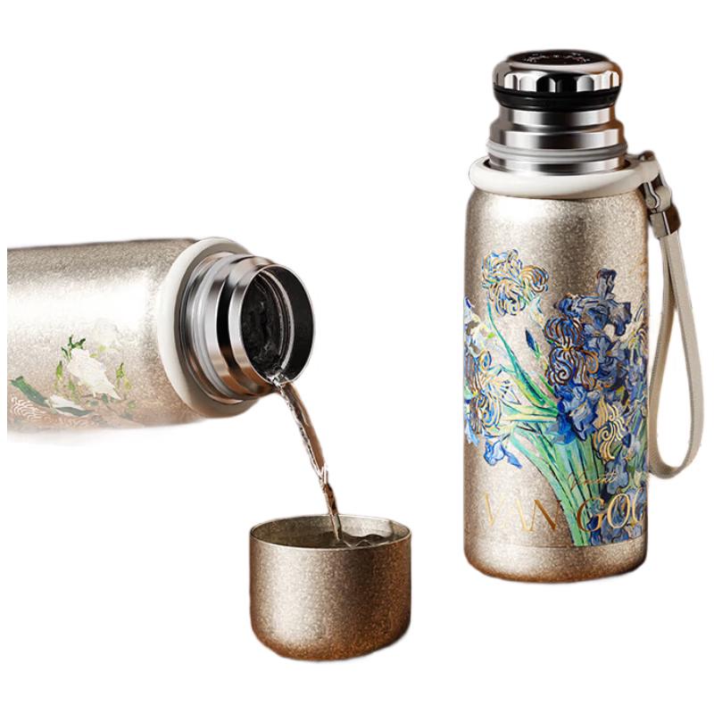 Germ Van Gogh Irises 580ML Temperature Display Thermos
