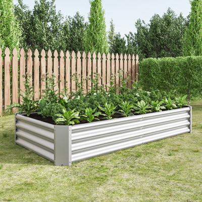 Metal Raised Bed, Raised Beds for The Garden Made from Sturdy Sheet Steel with A Robust Design, Rust Protection and Long-Lasting Durability, Raised