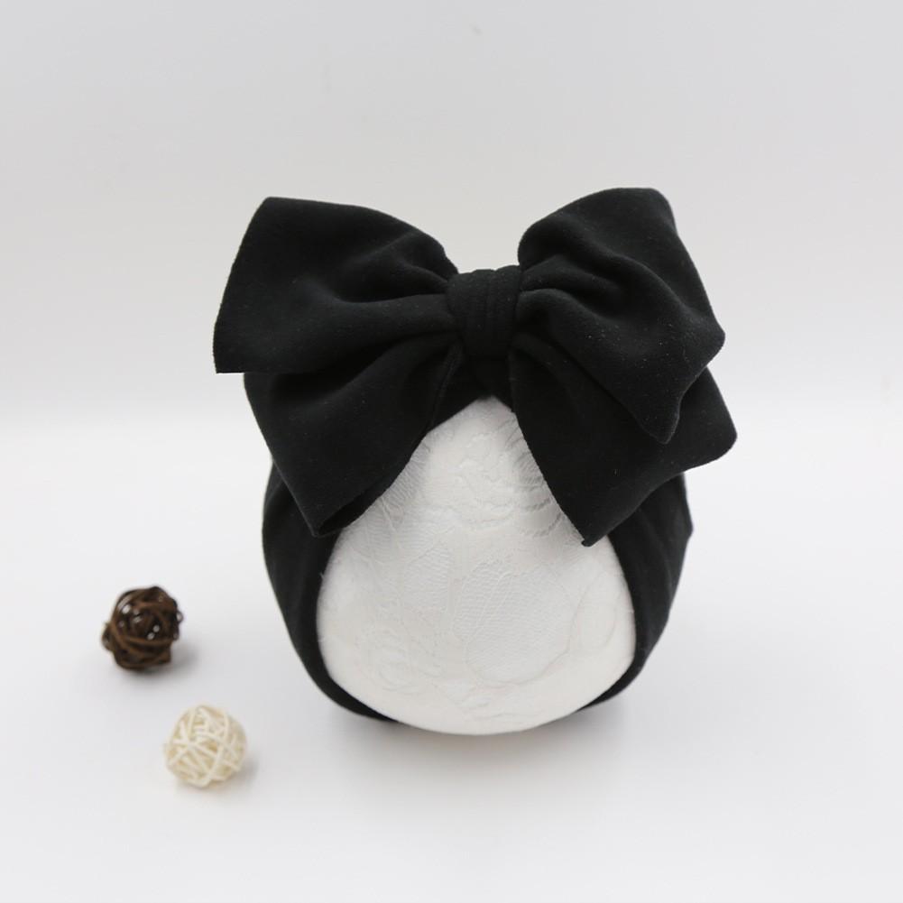 Baby tire cap new imitation cashmere bow children's Indian hat pullover hat baby bag head hat rimless