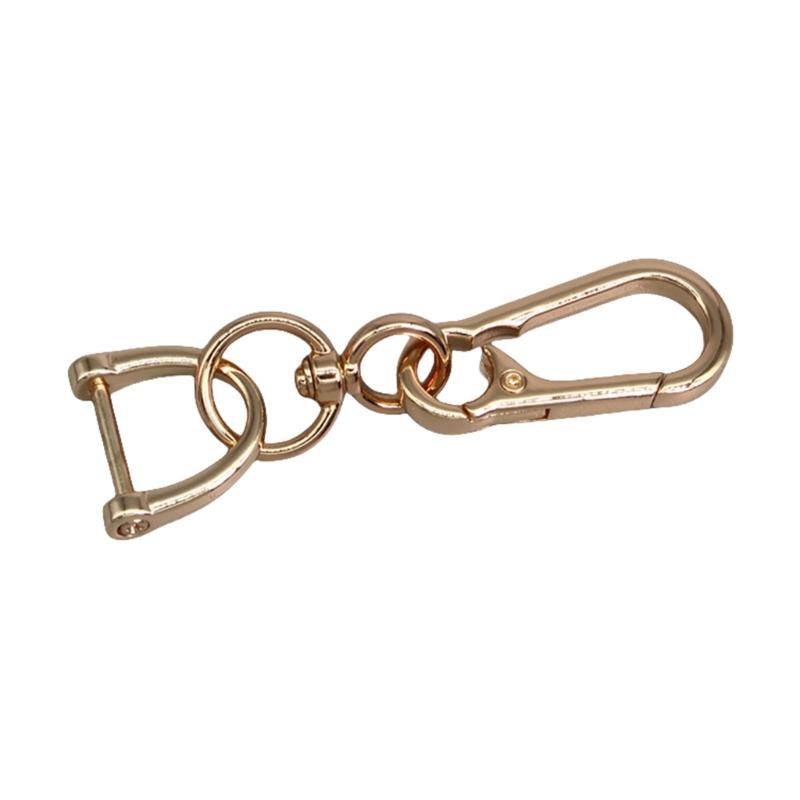 Practical Carabiner Hook Keychain With Swivel and Screwdriver Key Holder Accessory for Bags Handbags Business Use