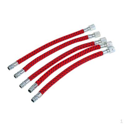 5Pcs Portable Pump Extension Hose Bicycle Soft Tube for Valve