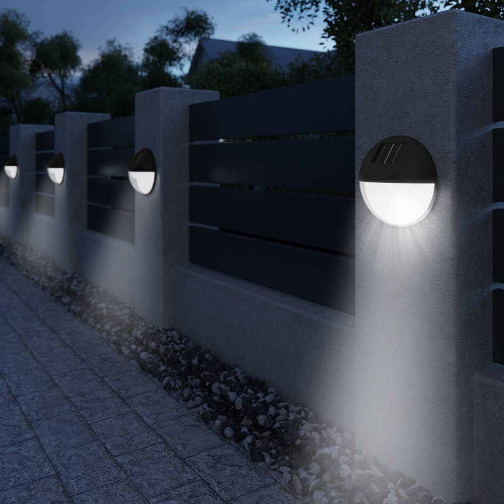 SOL0694 Solar garden lamp, black plastic lamp, 11.3 x 11.3 x 4.5